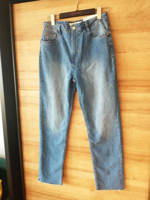 Diverse jeansy ankle high waist slim fit