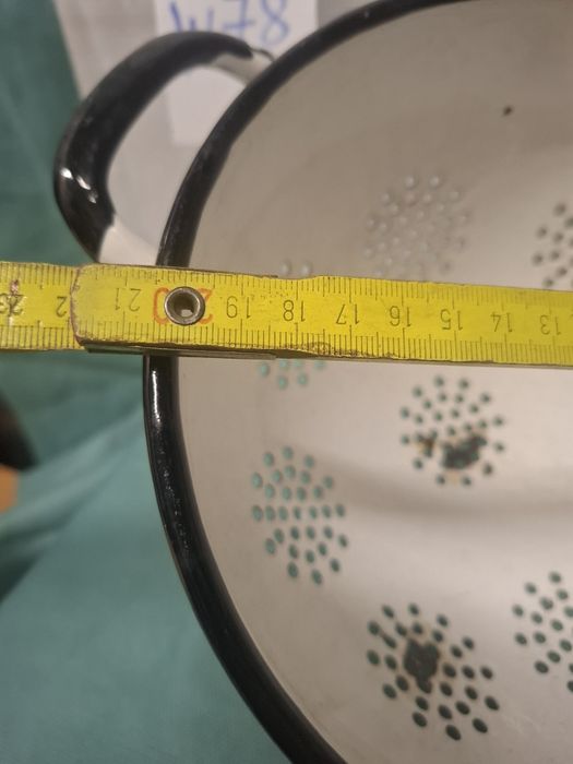 Durszlak emaliowany prl