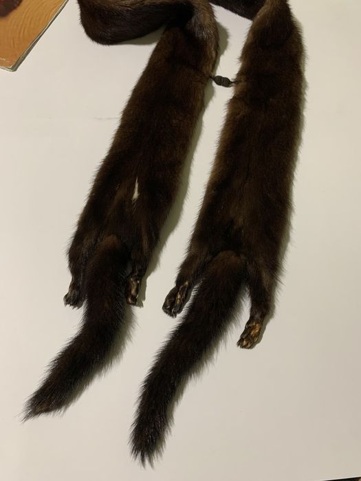 Хутро норки комірець