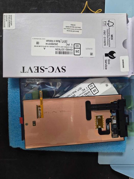 Дисплей с установкой на Samsung S23 ultra S918 сервісний оригінал