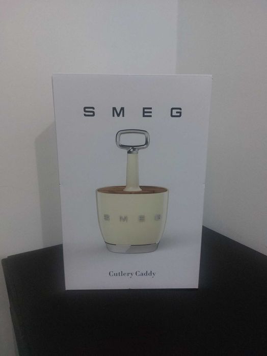 SMEG Suporte para Talheres - Creme - Novo