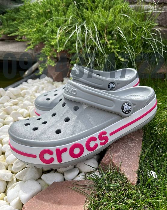 Жіночі Крокси Сабо Bayaband лаванда рожеві блакитні біліCrocs Bayaband