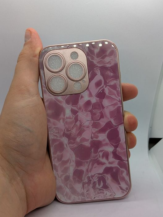 Nowe Etui case iPhone 15 PRO - różowa woda
