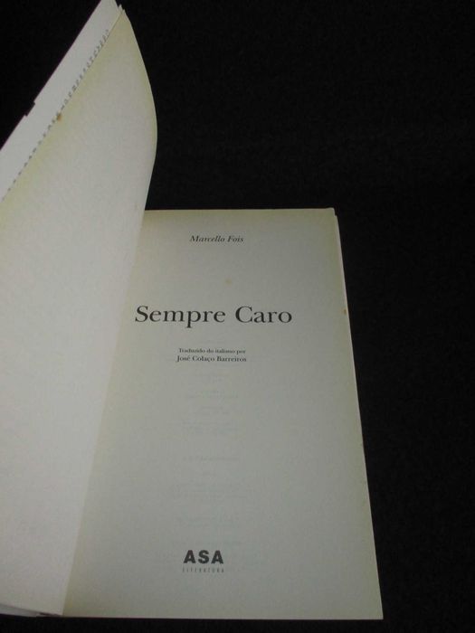 Livro Sempre Caro Marcello Fois 1ª edição 2000