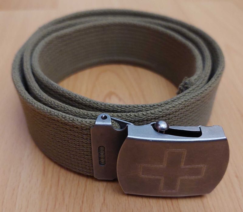 Ремень Exella, кордура, олива, размер 100, б/у, армия ВС Швейцария