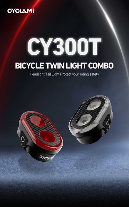 Oświetlenie rowerowe lampa rowerowa CYCLAMI CY300T