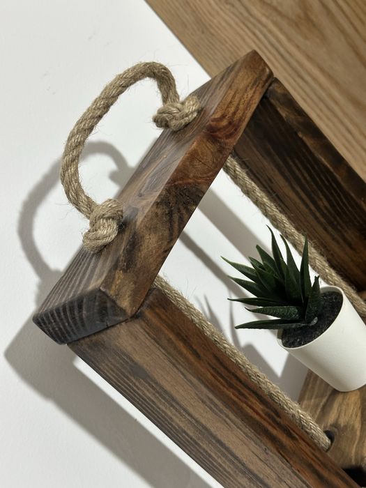 Suporte rustico para plantas