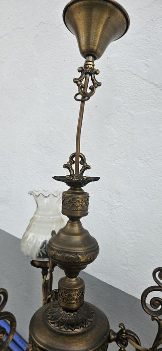 Candeeiro  de teto em latão
