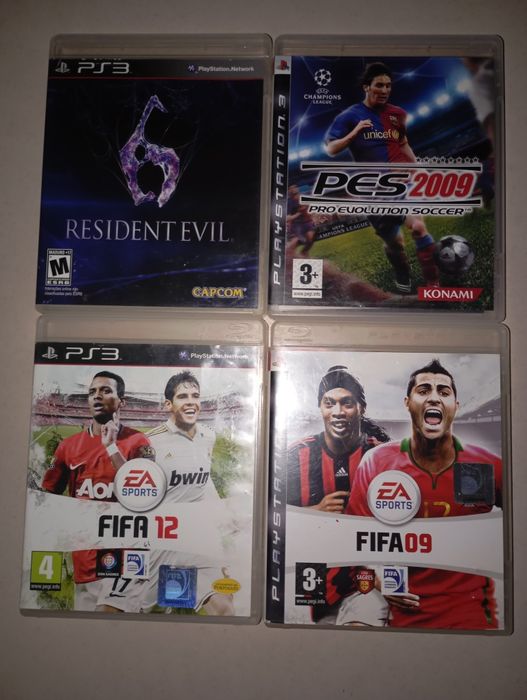 4 Jogos Resident Evil Fifa PesPs3