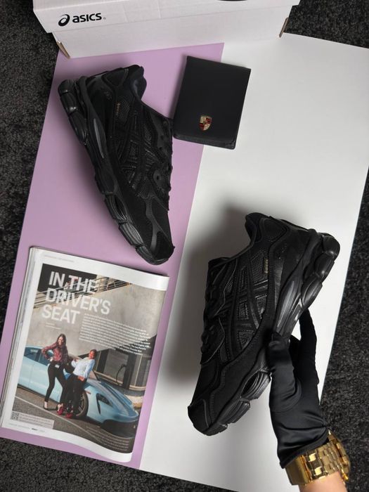 Женские зимние кроссовки асикс с мехом ASICS Gel-NYC Fur All Black [37-41]
