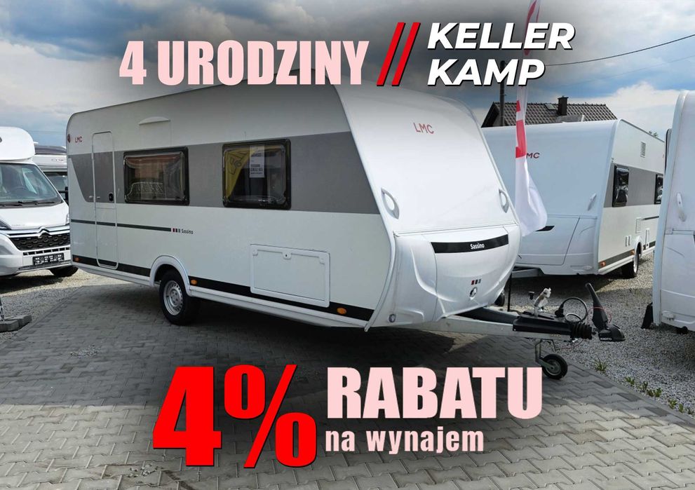 Przyczepa kempingowa Nowa 3-osobowa LMC 450D DMC 1200kg KellerKamp