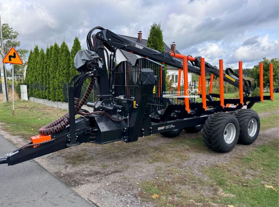 Przyczepa Lesna BMF 10T2Pro720 6par, 500x17 | 7.2m Hamulce Extra Wypos