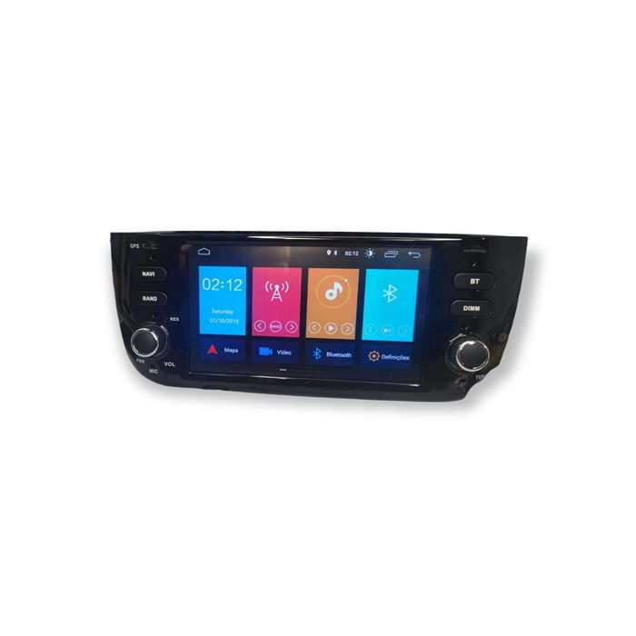 Radio 2 DIN Android 13 Fiat Punto EVO Grande Punto – GPS WIFI CarPlay