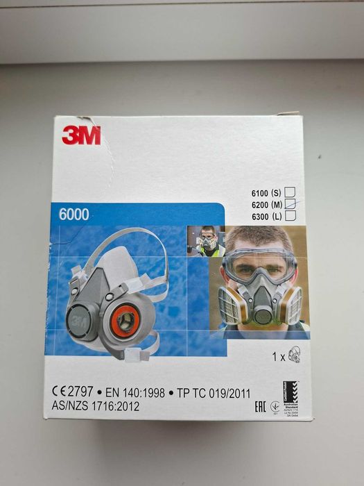 3M Lakiernicza półmaska twarzowa serii 6000 r. M + filtry/pochłaniacze