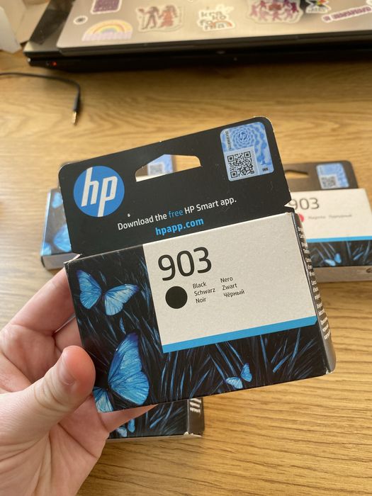 Нові картриджі HP 903 два чорних, жовтий пурпурний