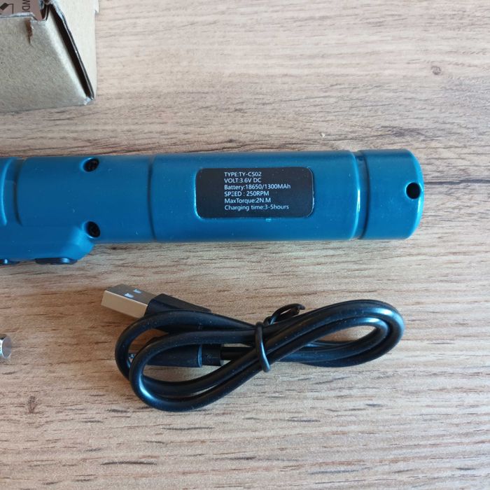 Bezprzewodowy wkrętak elektryczny Jangklife akumulator 3.6V nowy