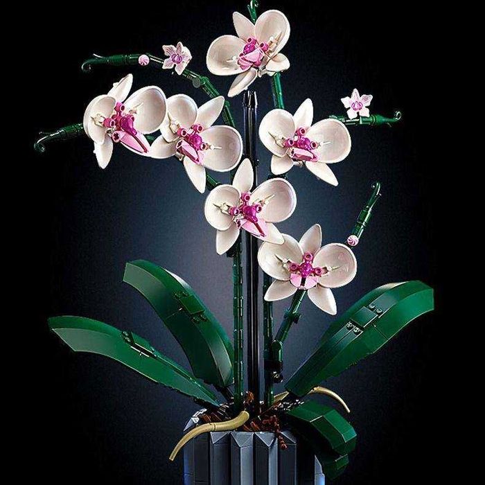 Конструктор орхідея квіти – 608 деталей, конструктор подарунок букет
