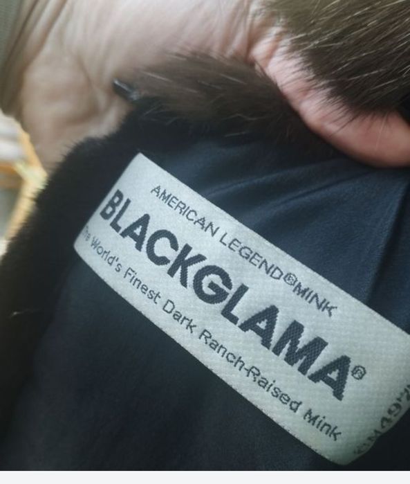 BLACKGLAMA luksusowe Futro norka sobol