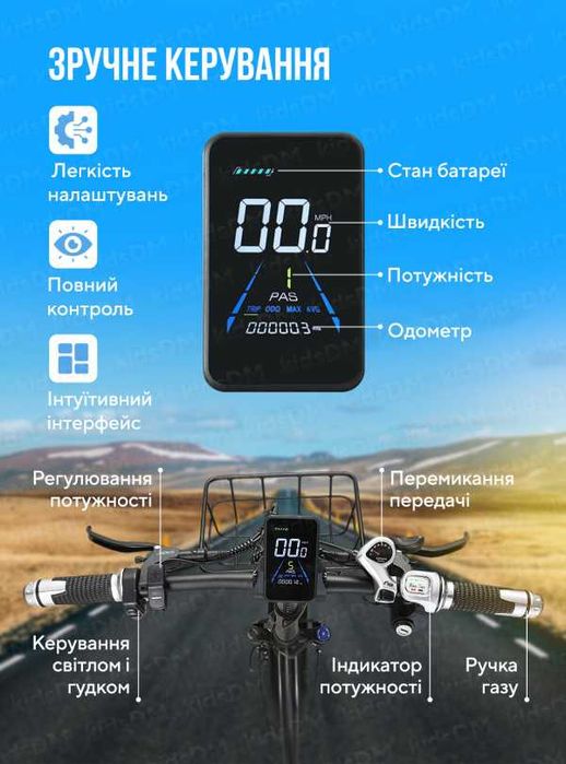 ТОП Електровелосипед KETELES електрофетбайк складний KF9 750W 13Ah 20"