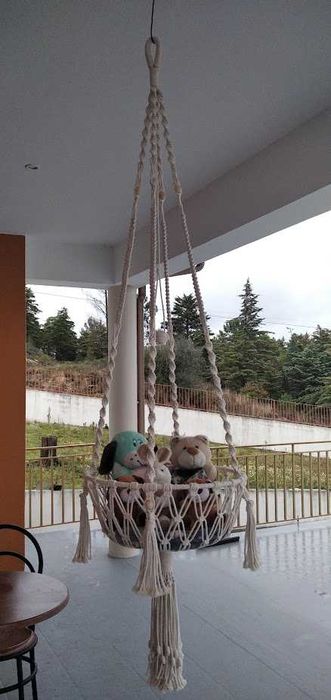 Macramé, suporte suspenso