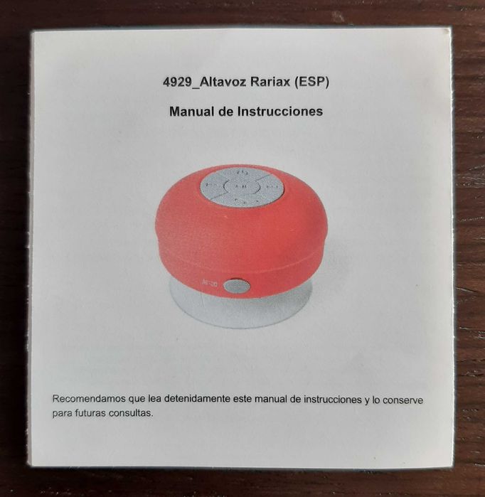 NOVA Coluna Bluetooth Rariax com Ventosa - Branca