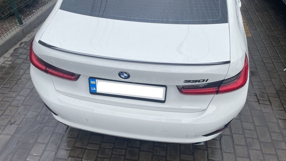 Спойлер накладка BMW G20 БМВ Г20 лезвие диффузор сплиттер сплітер