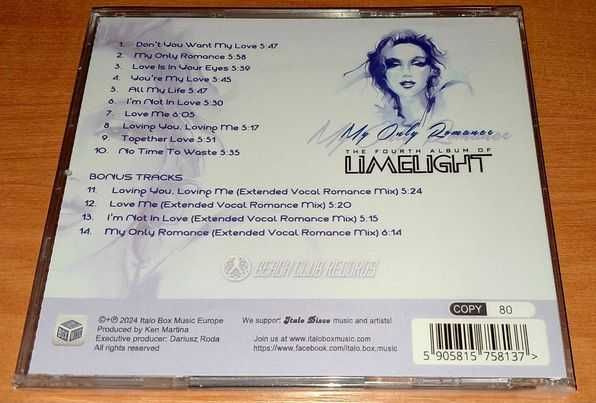 Limelight - My Only Romance (Album CD) BCD 8183
