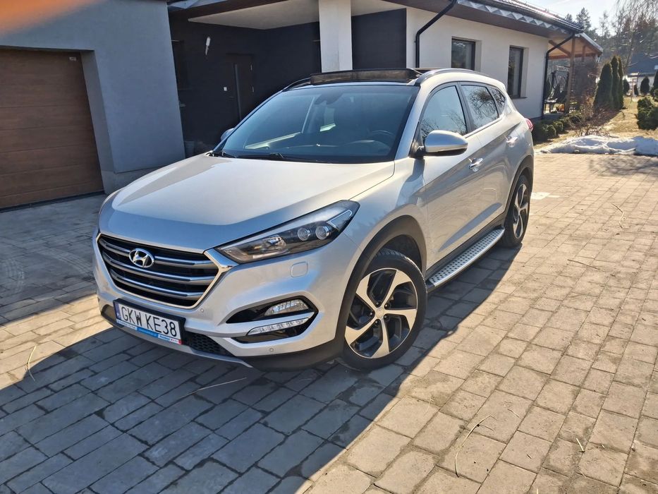 Hyundai Tucson Piękny, zadbany, bezwypadkowy, Max wersja wyposażenia Style, AWD, hak