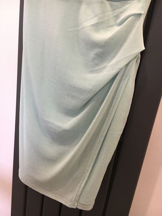 Nowa zielona sukienka orsay M 38 błyszcząca elegancka wesele impreza