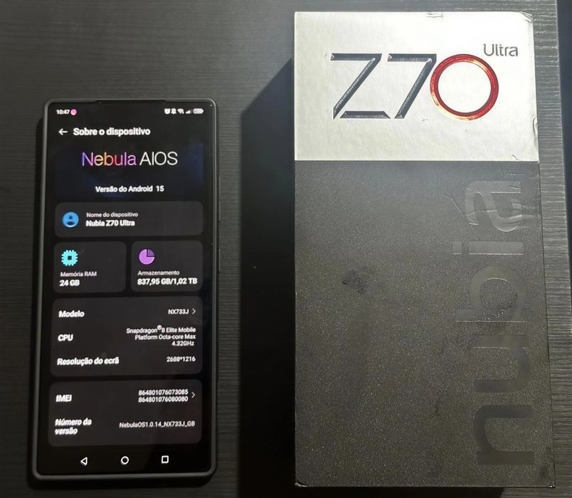 Nubia Z70 Ultra - 24GB / 1 TB