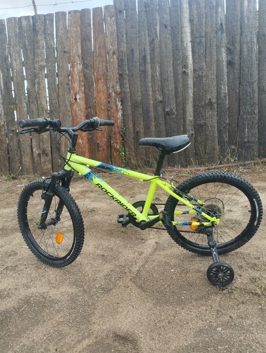 Bicicleta criança BTT Rockrider ST 500 + rodas de apoio