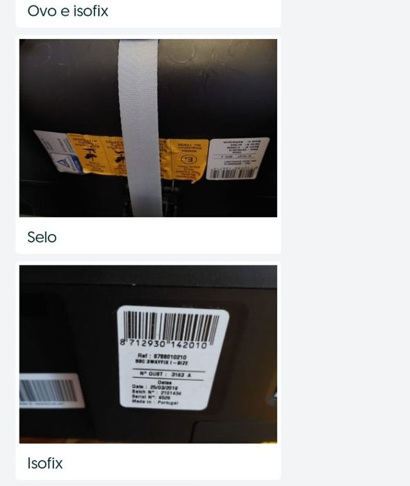 Base  isofix + Ovo da BebeConfort