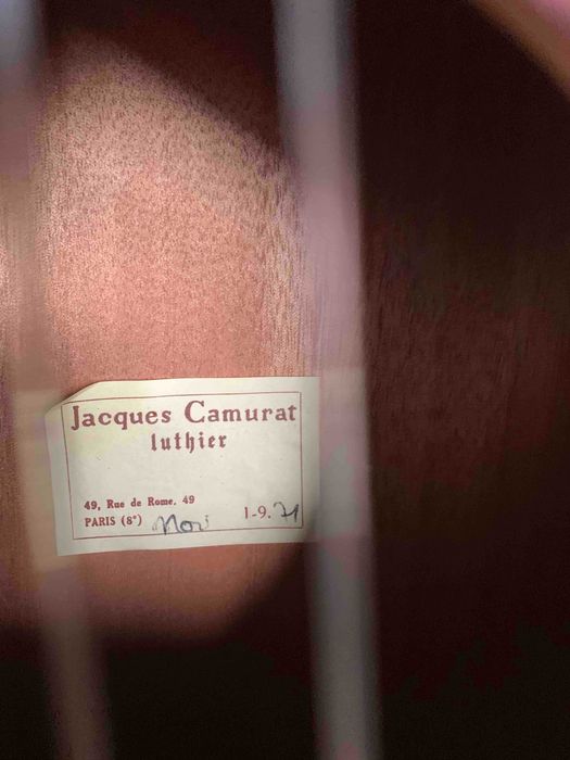Guitarra clássica J Camurat ano 1971