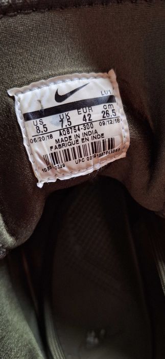 Ténis estilo bota verde tropa nº 42 – como novos