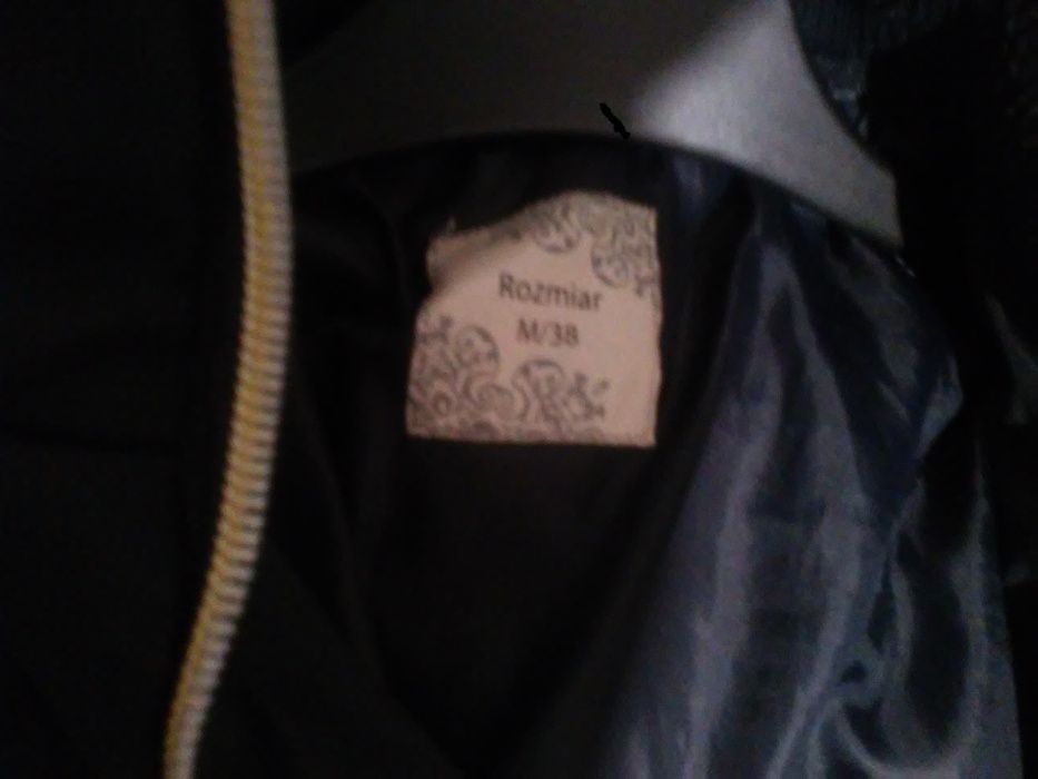 kurtka zimowa-parka NOWA khaki/oliwka- wstawki ekoskóra, TXM- roz L