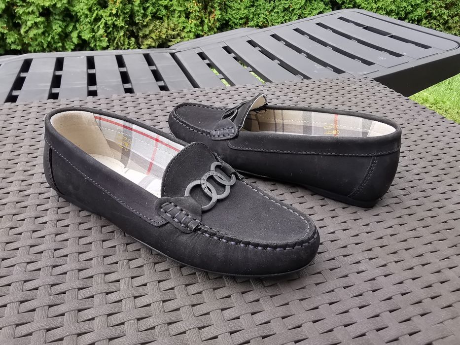 Barbour moccasin mokasyny skórzane damskie 38 Nowe