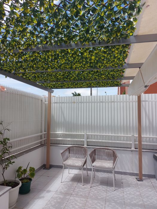 Pergola alumínio + trelissas