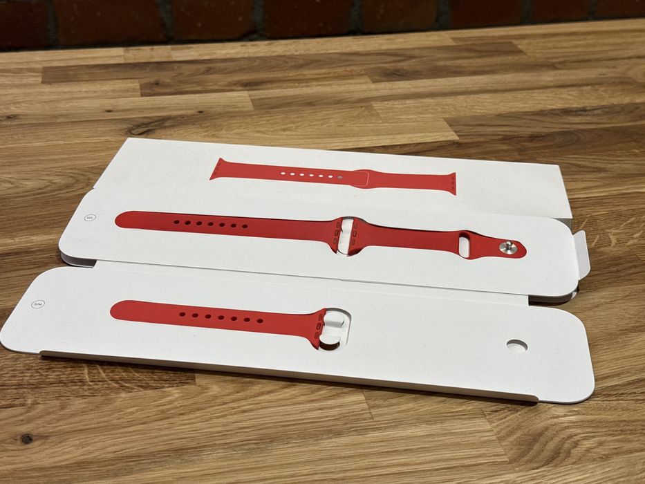 Pasek sportowy czerwony silikonowy do Apple Watch 38/40/41/42 red