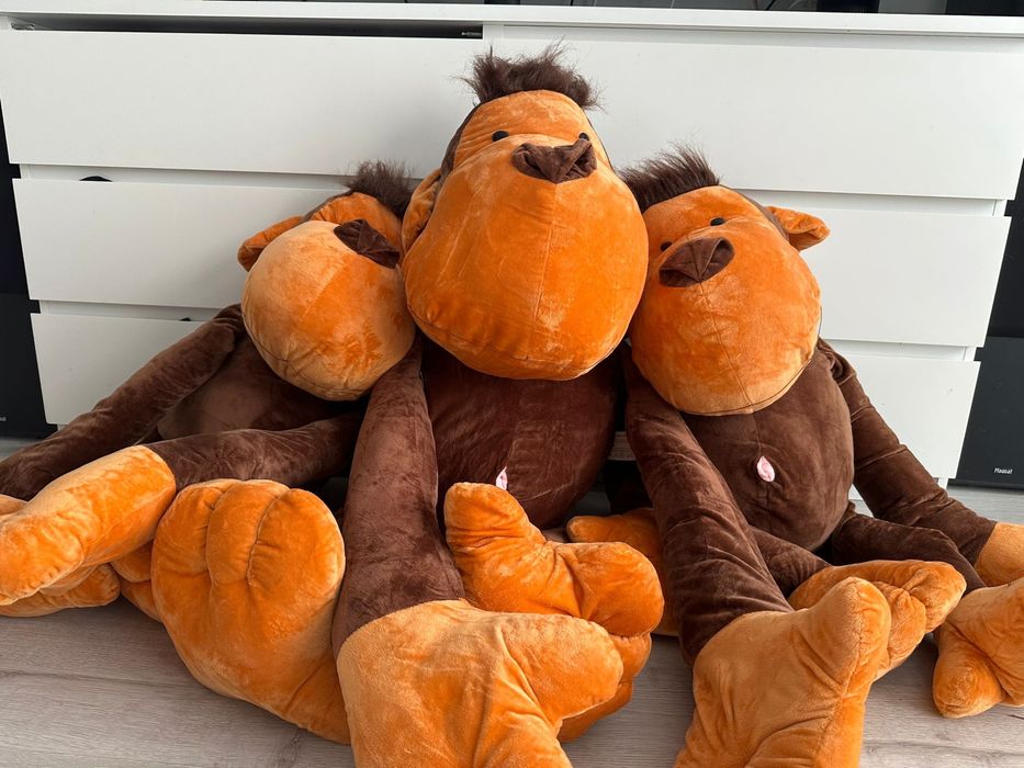 Pluszak małpa 115 cm i 110 cm duża