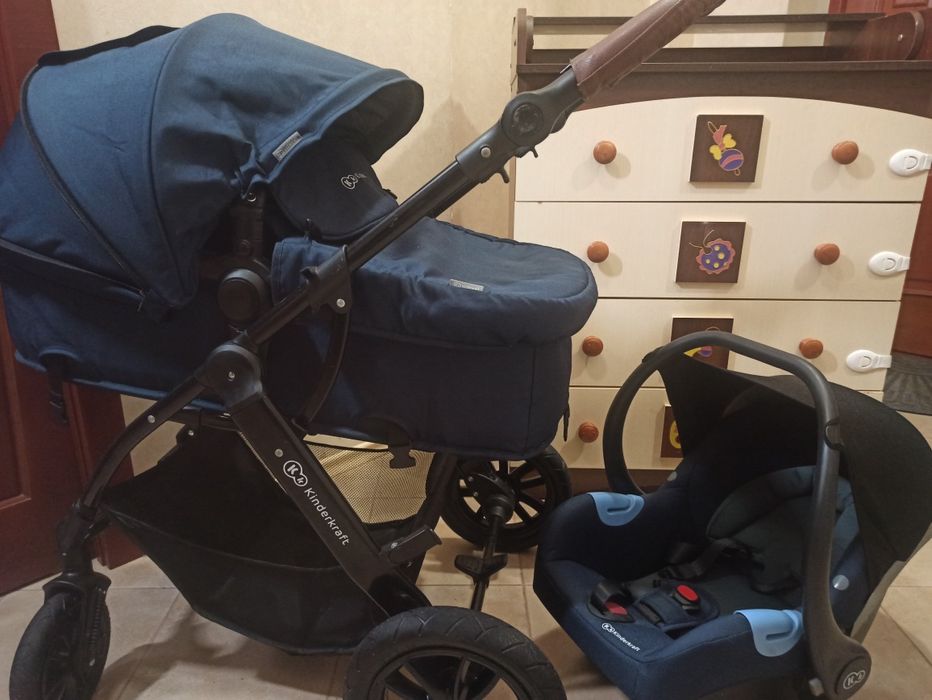 Коляска3в1+КОМОД+Автокресло Kinderkraft