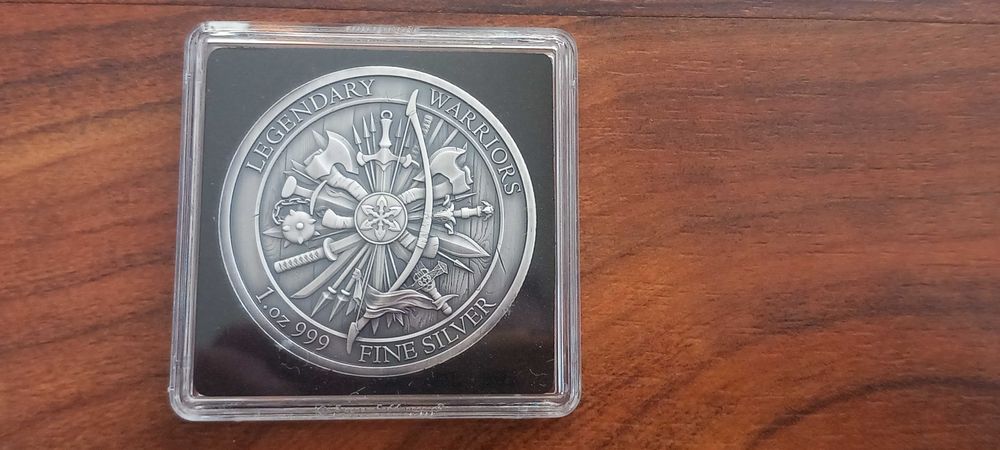 Moeda 1oz "Leonidas" colecção Guerreiros lendários