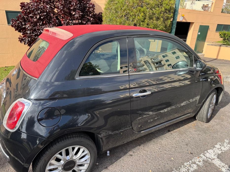 Fiat 500 Preto cabrio