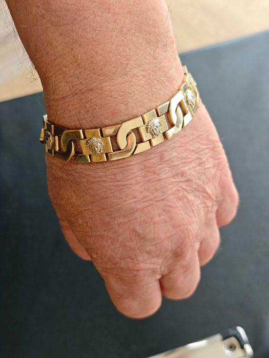 Bransoletka Versace. Próba 585. Długość 22,5cm. Mało używana.