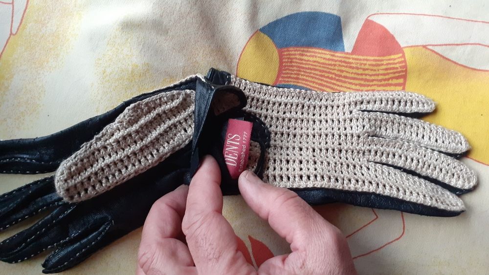 Перчатки для вождения Dents(Великобритания), черная кожа S.