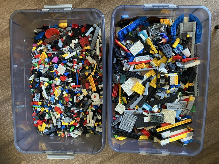 Конструктор Brick/Bricks 15 кг з пластиковими контейнерами