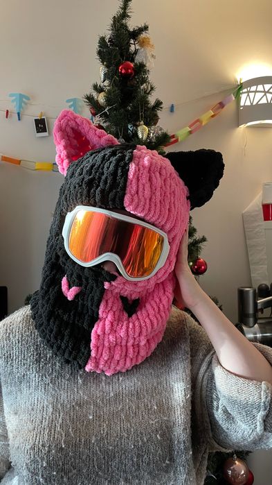 Kominiarka na kask, balaclava królik, żabka, korek, miś