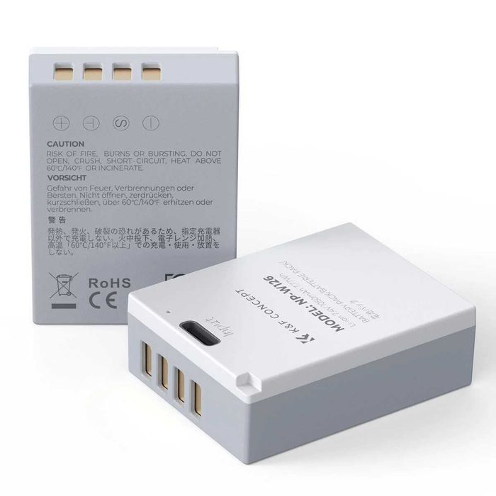Bateria K&F Concept USB Type C - Fujifilm NP-W126