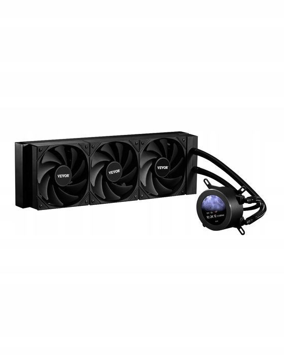 Chłodnica wodna procesora VEVOR aio 3X120MM LCD pwm