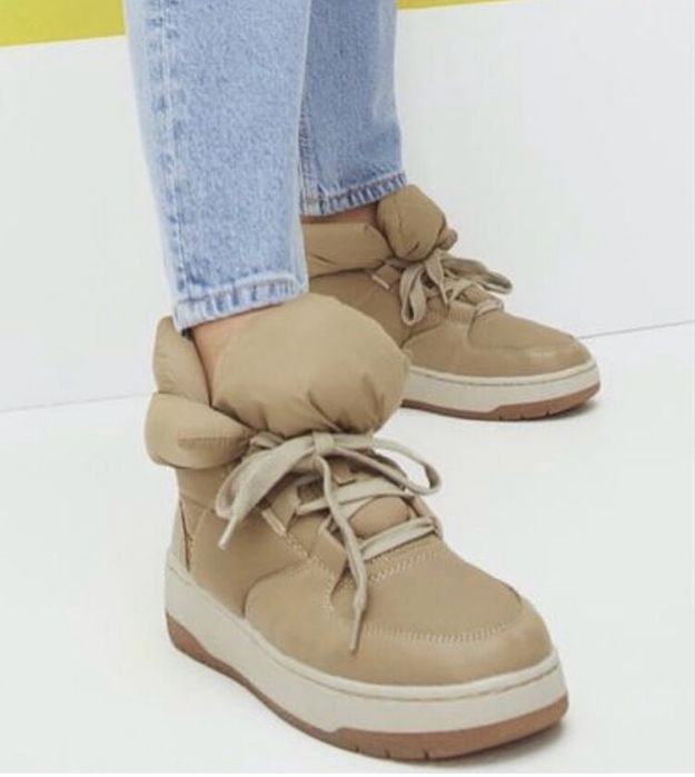 Дутики,хайтопи бежеві з утепленням H&M