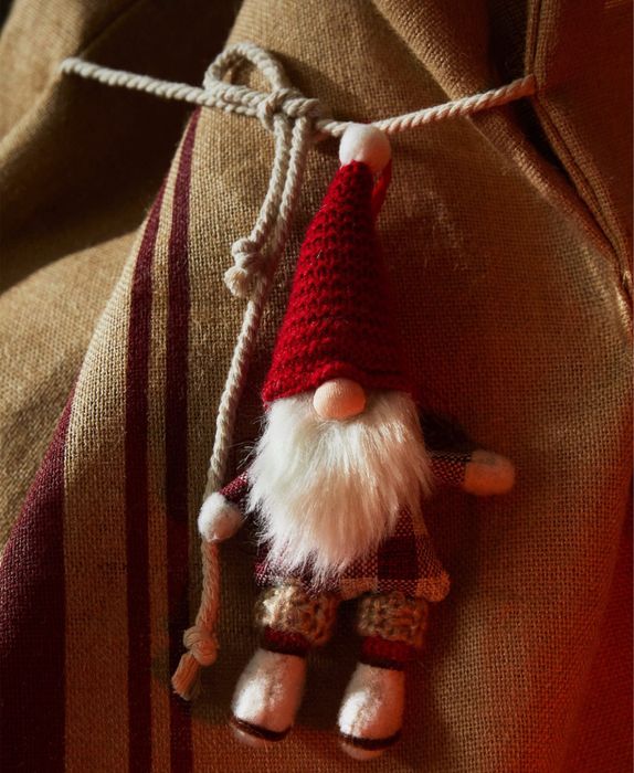 Gnomo Decorativo Pompom Branco Zara Home NOVO